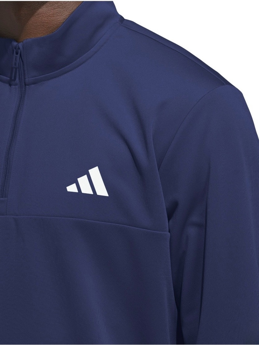 Adidas Men's Blue Quarter Zip Pullover Athletic Top Size XXL